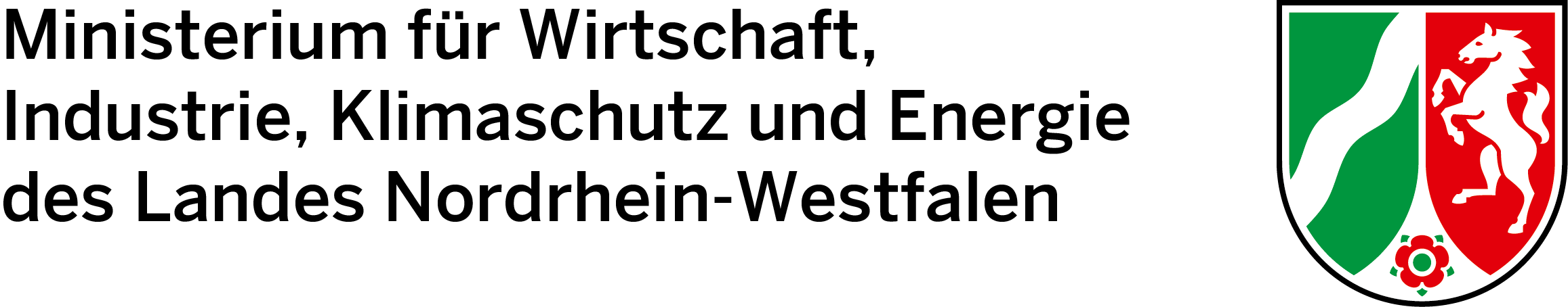 Logotipo del Ministerio de Economía, Industria, Protección del Clima y Energía del Estado de Renania del Norte-Westfalia