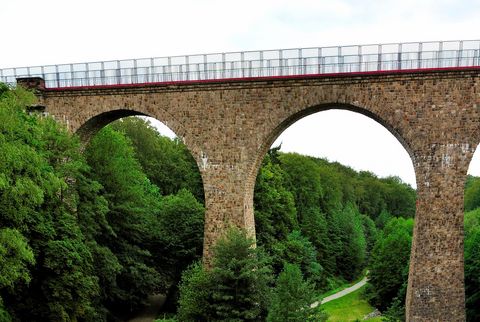Saubrücke en Velbert en la ruta ciclista panorámica Niederbergbahn