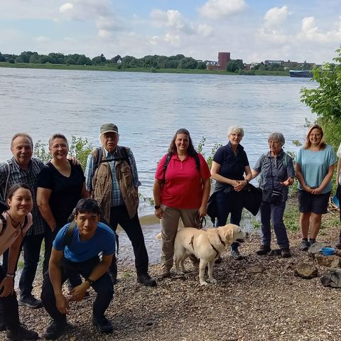 Gruppenfoto der Wandertour von Tourguide Detlef Müller