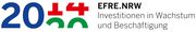 Logo du financement ERRE.NRW avec le lettrage "Investissements dans la croissance et l'emploi"