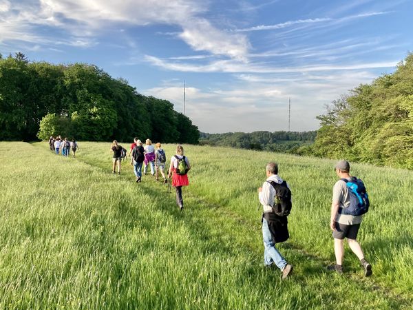 Wandelgroep op tournee met gids Michael Jendrysek